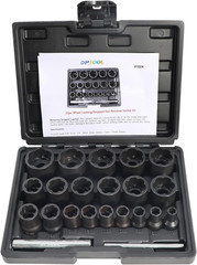 22-Piece Bolt & Nut Extractor Set for 1/2″ & 3/8″ Drive Impact Wrenches