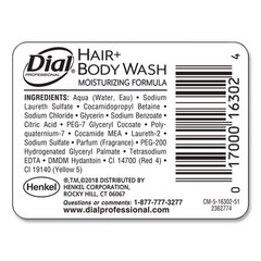Dial Professional 16304CT Hair and Body Wash Refill – Neutral Scent (6/CT) New