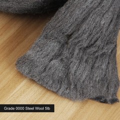 AConnet Grade 0000 Steel Wool 5lb Steel Wool Roll for Cleaning, Remove Rust, …