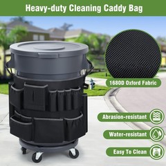 Trash Can Caddy Bags Fit 32-55 Gallon Garbage Bins, Garbage Bin Caddy Bag Org…