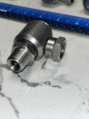 9 QTY! BULK- JE Adams 7035 90° Swivel Stainless Steel 3/8” M X 3/8” F 5000 PSI