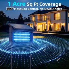 Cordless Solar Bug Zapper Outdoor Fly Trap Insect Zapper 4500V Mosquito Zapper