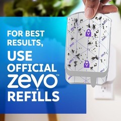 Zevo Flying Insect Traps – Plug-in Indoor Fly 2 Devices & 2 Cartridges, White