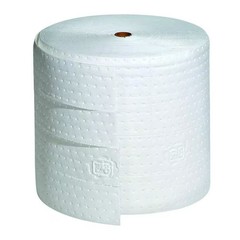 Pig Mat443 Sorbent Roll, 19 Gal, 15 In X 150 Ft, Oil, White, Polypropylene