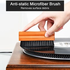 7 in 1 Vinyl Record Cleaning Kit Black Complete LP Cleaning Tool Set