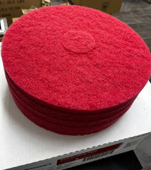 Renown 14″ Red Buffing Pads Floor Buffer Scrubbing Polishing Pads (5 Pack)