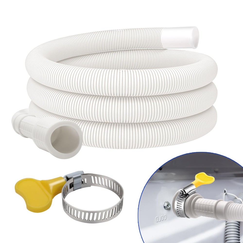 5 Ft Flexible Dehumidifier Drain Hose Universal 60 Inch White Hose