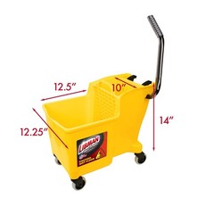 Libman 32 Quart Yellow Polypropylene Bucket Wringer With Steel Handle New