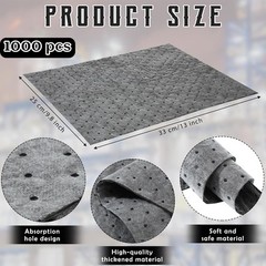 Oil Absorbent Pads Weight Dimpled Pad Garage Accessories Water Absorbent Mat Oil