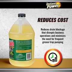 Instant Power Commercial Drain Maintainer – Liquid Enzyme Clog 1 Gallon