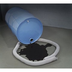 Spilltech Gso1210 Sorbent Sock, 25 Gal, 3 In X 12 Ft, Universal, Gray, 10 Pk