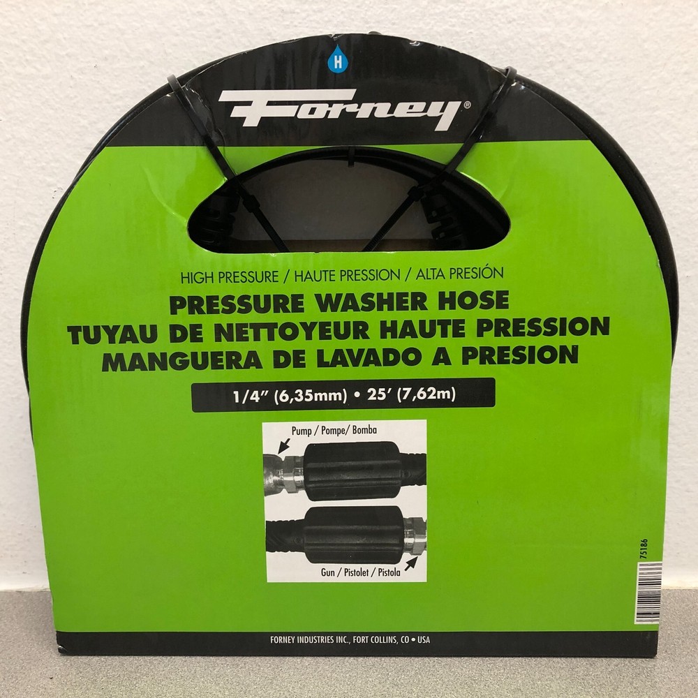 Forney 75186 1/4 in. D X 25 ft. L Pressure Washer Hose 3000 psi