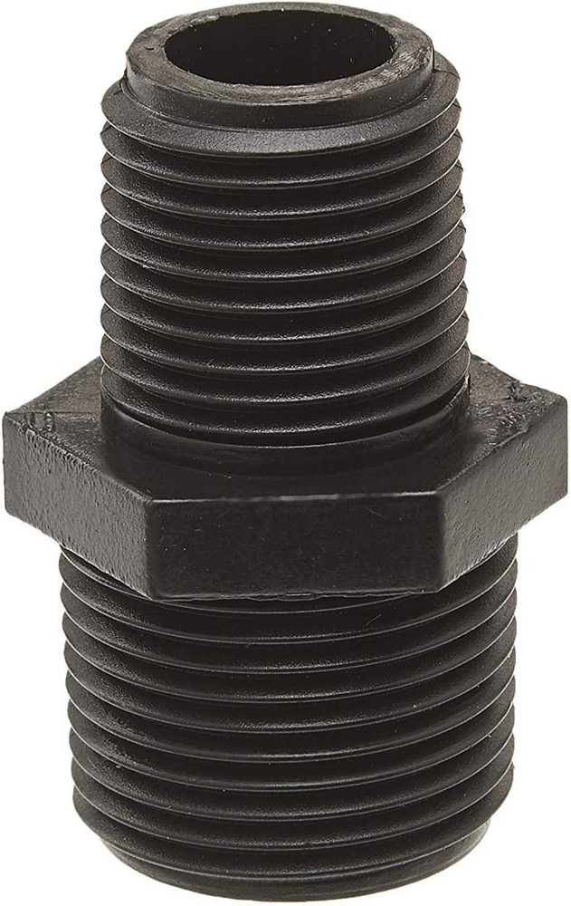 5 Pack – Orbit 1/2″ to 3/4″ Sprinkler Riser Adapter x 3/4″, Black