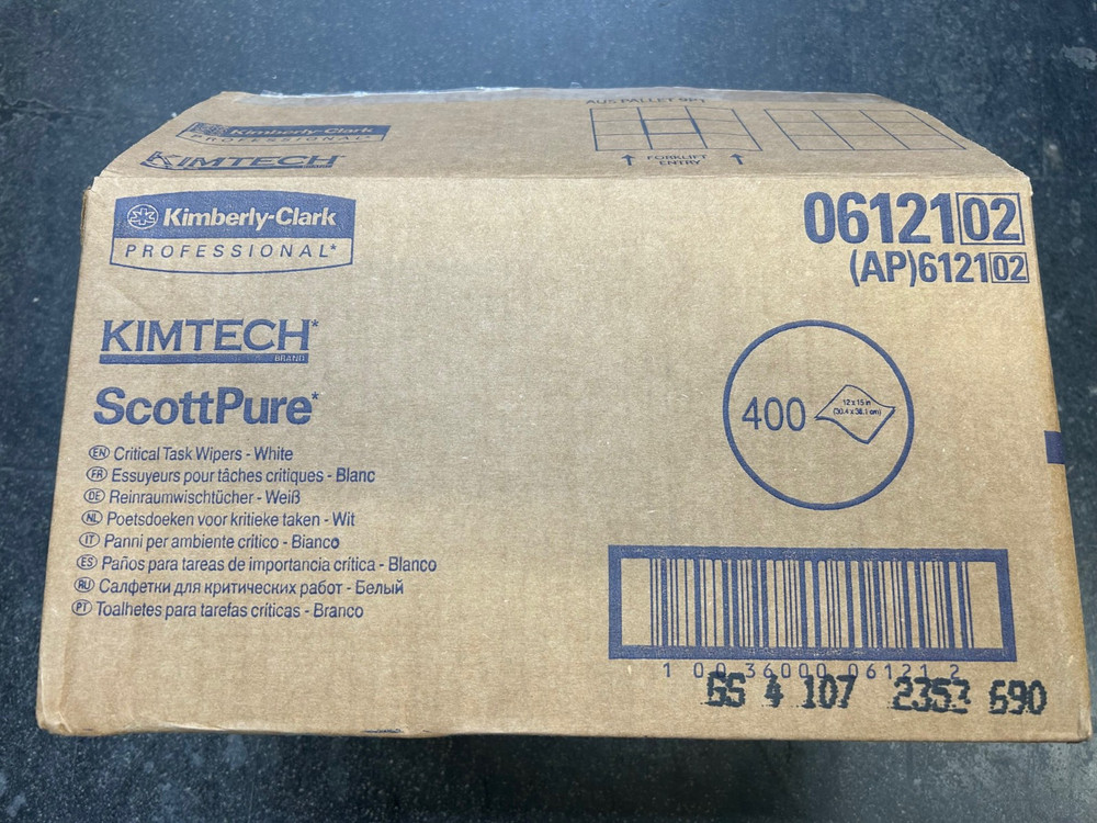 KIMTECH Scott Pure 400 Critical Task Wipers White 6121 0612102 KIMBERLY CLARK