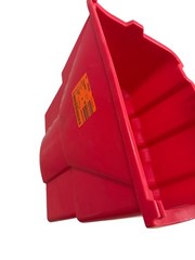 WaveBrake Mop Bucket 4.5 Gal Square Durable Dirty Water Web Molded Plastic Red