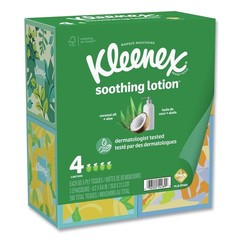 Kleenex 54289 3-Ply Lotion Facial Tissue – White (8/CT) New