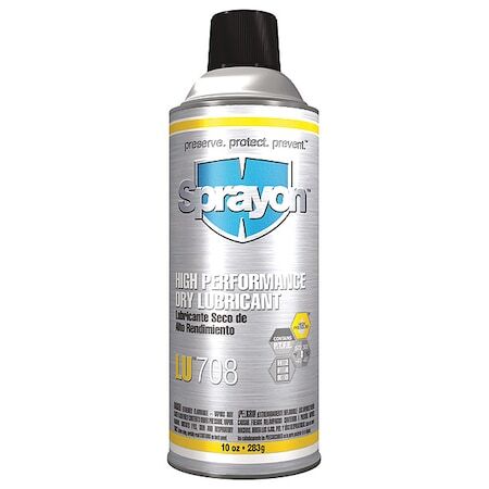 Sprayon Sc0708000 Dry Lubricant, Aerosol Can, 10 Oz.