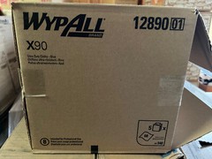5x 68 wipes per box WypAll 12890 X90 Ultra Duty Cleaning Cloths BLUE 340 Total