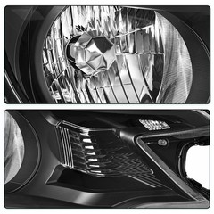 Headlight Assembly with Bulbs for 2012-14 CRV Black Housing Clear Reflector L&R