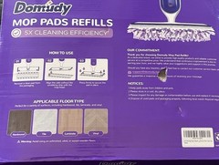 5X Cleaning Power Mop Refills for Swiffer 30 Count, White and Purple Pads/Clean