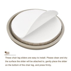uxcell Furniture Sliders, 8Pcs 1 1/2″ – Plastic Self-Adhesive Round 1