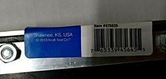Set of (2) KRAFT TOOL 18″ Squeegee Heads with Threaded Handle Bracket MADE IN US