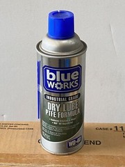 6 new Blue Works #11024 Dry Lube PTFE Formula, 10 oz. Aerosol Spray Cans