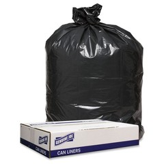 Genuine Joe GJO98211 Trash Can Liners 43×47 1.6 Mil Black 1000/carton