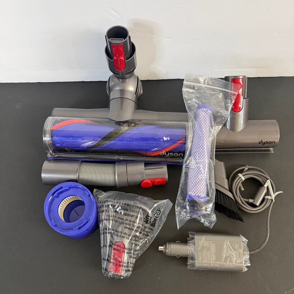 Dyson Vacuum Attachment Accessory Lot Motorized Head Filters Hose Car Charger