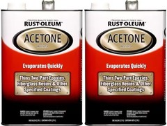 Rust-Oleum 248668 Acetone 2 GALLONS Cleaner Thinner For Epoxy Fiberglass Resin