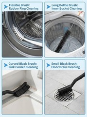 Washing Machine Crevice Cleaning Brush, 7 Pcs Supplies 7