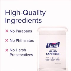 PURELL 835102CT 1,200 mL Advanced Hand Sanitizer – Fragrance-Free (2/Carton) New