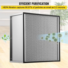 VEVOR HEPA Filter Replacement Filter Pleated Air Filter 24 x 24″ x11.5in