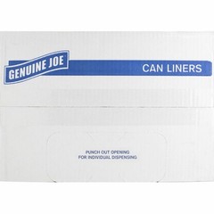 Genuine Joe GJO01534 Heavy-Duty Trash Bags 45 Gal 1.50 Mil Brown