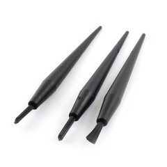 3 x Black Plastic Handle ESD Protection Anti Static Cleaner Brush