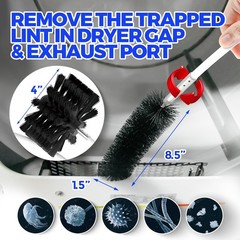 Holikme 34 Feet Dryer Vent Cleaner Kit, Flexible Lint Brush 34feet, Black