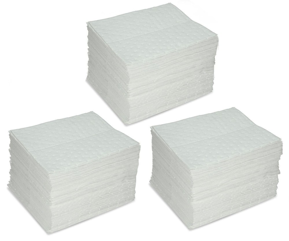 AABACO Oil Only Absorbent Pads – Heavy Weight Sheets (100ct Per Pack) 15 X 17…