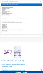 ECOLAB DISINFECTANT 1 WIPES 85 COUNT ORIG $150. ONLY $25. EXTRA FREE BARREL