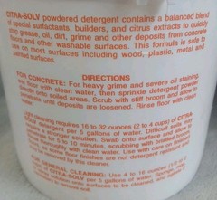 Citra-Solv 2 Lb Tub Concrete And Equipment Powdered Cleaner Concentrate Sealed