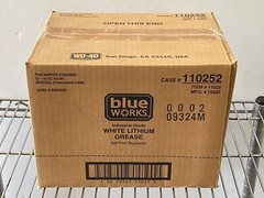 12 new Blue Works 11025 Industrial-Grade White Lithium Grease, 10 oz. Spray Cans