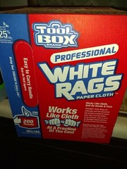 SELLARS Toolbox Multi-Purpose Shop Towels Rags 3X STRONGER 200 Rags eac