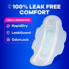 Always Long Absorbency Unscented Ultra Thin Pads with Wings – Size 2 – 42ct