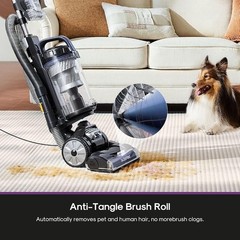 Anti-Tangle Brush Vacuum W/ Dual Motor Suction & Swivel Steering Accessories New