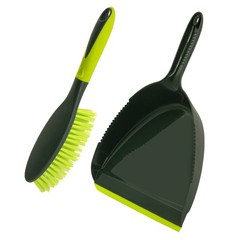Pine-Sol Dustpan and Brush Set | Nesting Snap-On Design | Portable, Green