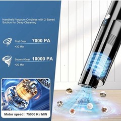 Cordless Bagless Handheld Vacuum, Washable Filter, Pet Hair, Dock & Tools