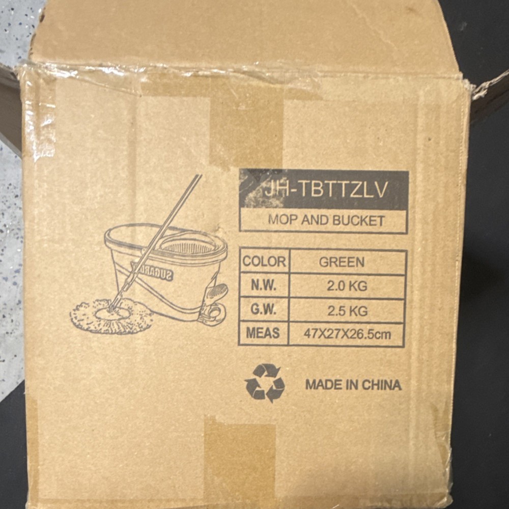 SUGARDAY Mop and Bucket Set Green JH-TBTTZLV 2.0 KG Made in China