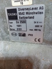 taski swingo combimat 2500 floor scrubber main ECM board used working