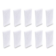 Boardwalk 401B 4.62 x 10 Fine Grade Utility Pad – White (10/Carton) New