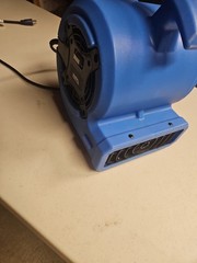 B-AIR 1/8 HP Air Mover Carpet Dryer Floor Blower Fan for Home Use in Blue