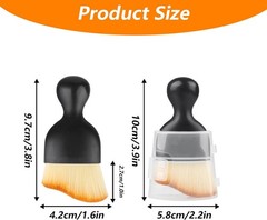 Interior Cleaning Brush, 4 Dust Brush Interior Detailing Brush, Soft Bristle Int